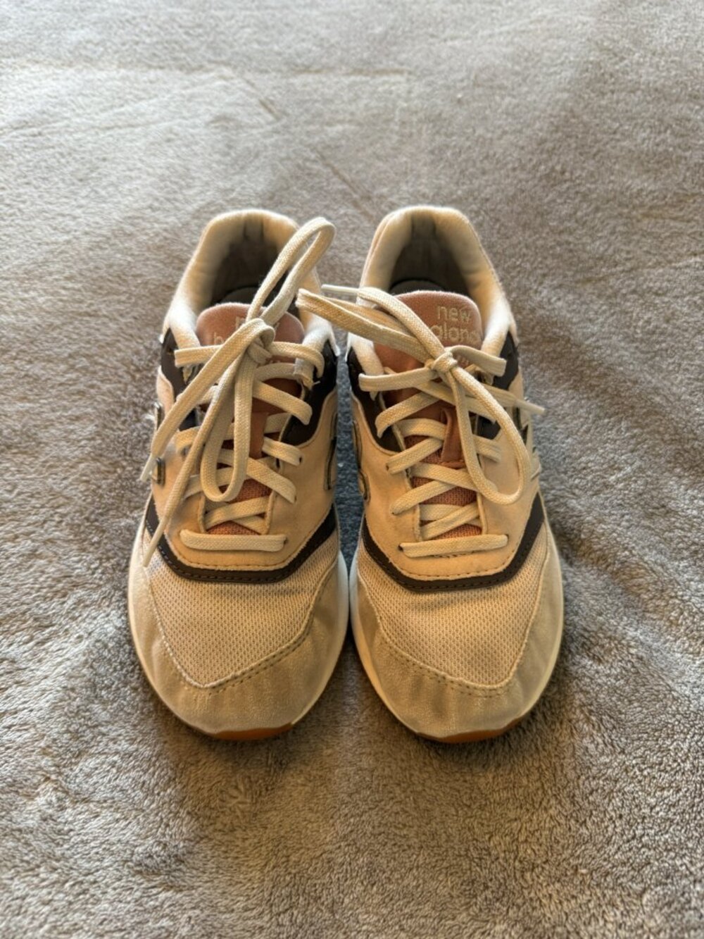 New Balance 997H Kids Sneakers Beige Pink PR997HYU US 1 M